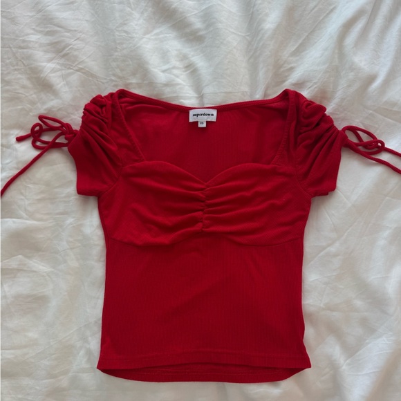 Superdown Red Top - Picture 3 of 5
